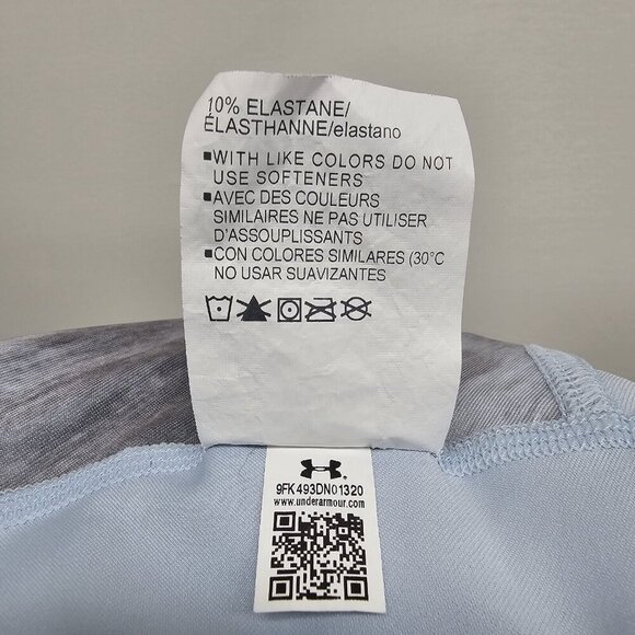 Under Armour Heatgear Compression Ankle Leggings Womens Large Gray Marble Vented - Picture 7 of 10